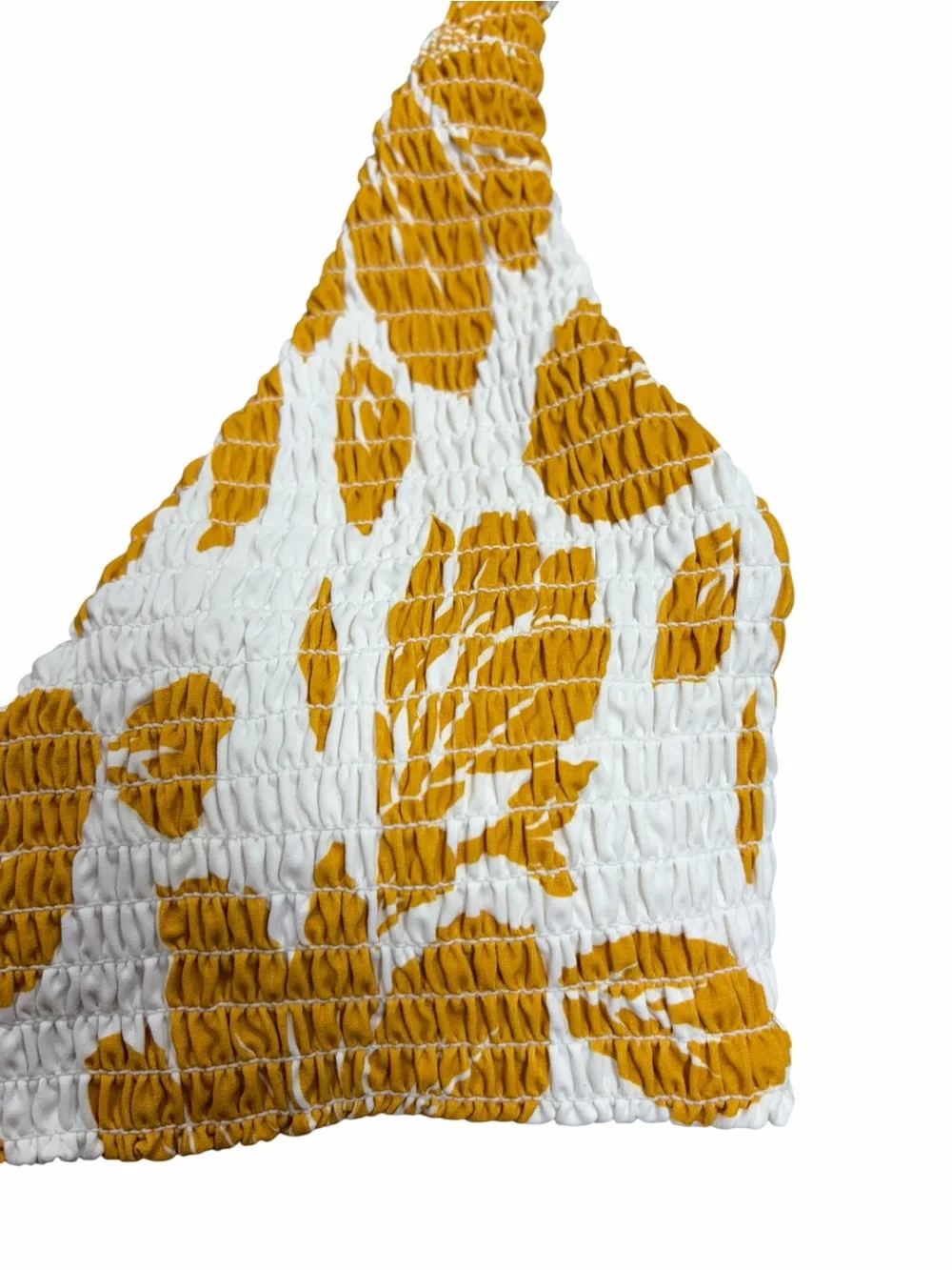 Rip Curl Yellow‎ Floral Scoop Bikini Top